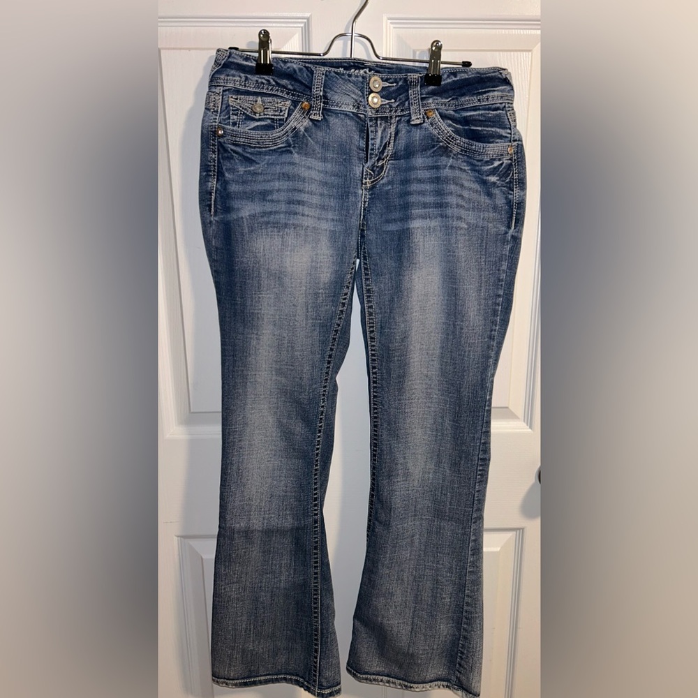 Wall Flower embellished jeans, size 9